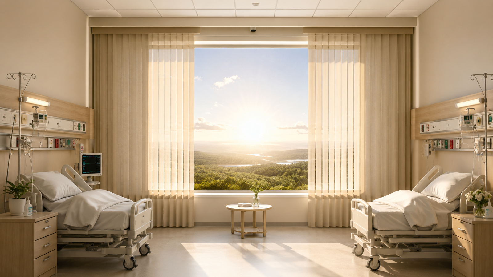 Cortinas para clinicas Lima Novolux — ambientes de salud