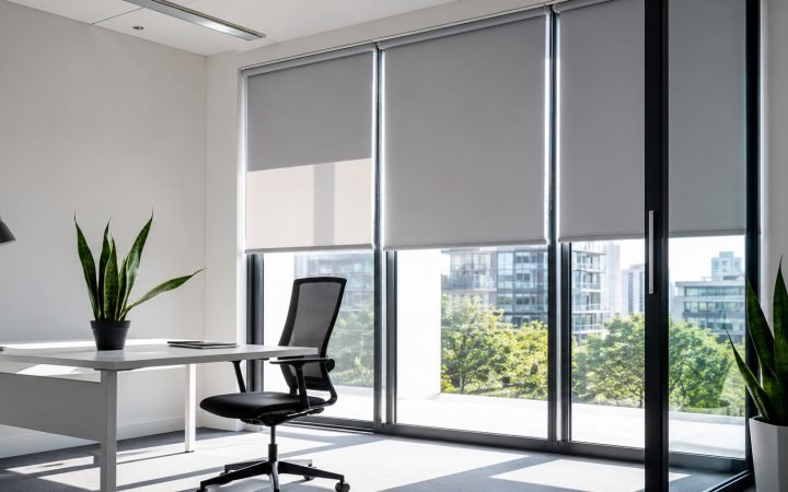 Cortinas rollers para oficina