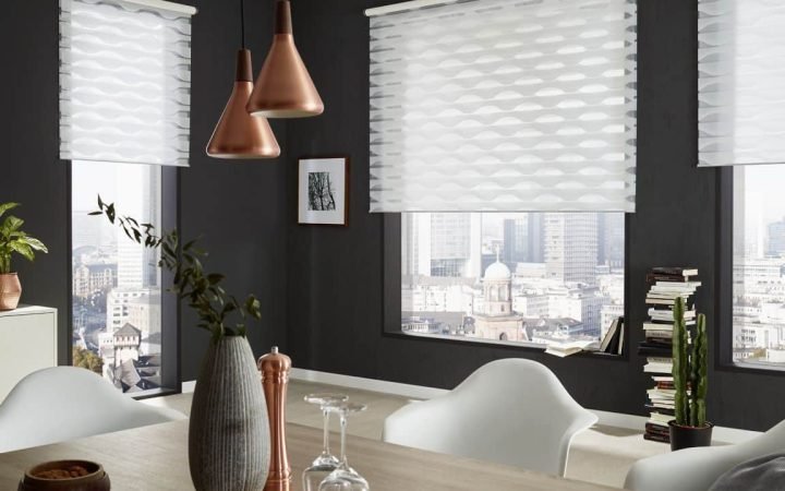 cortinas roller sala moderna
